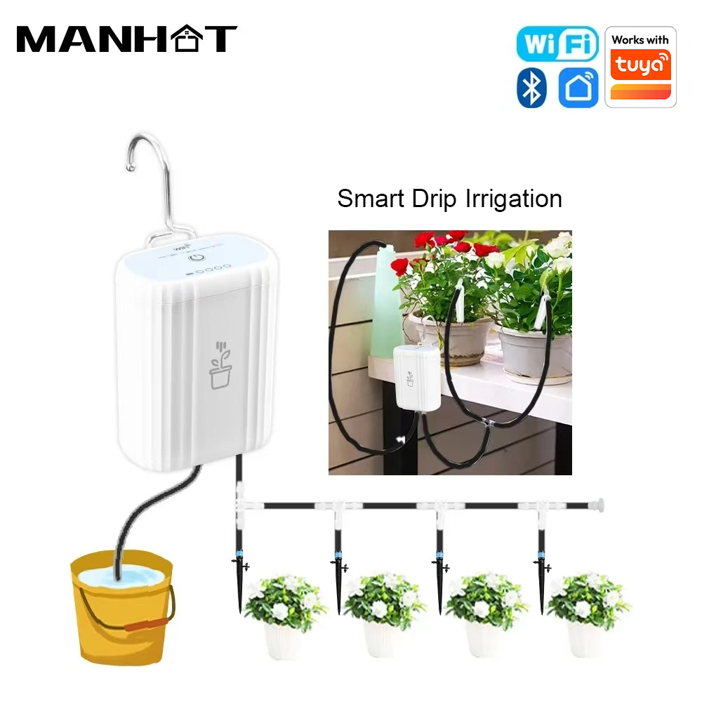 Smart Garden At Home - MANHOT WiFi Smart Watering Pump Rechargeable