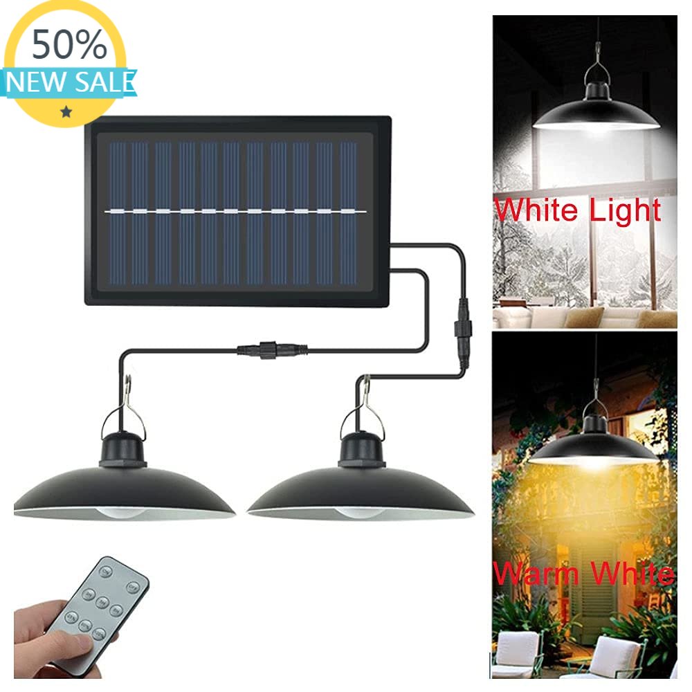 Smart Garden Sheds - Solar Pendant Light with Double Head