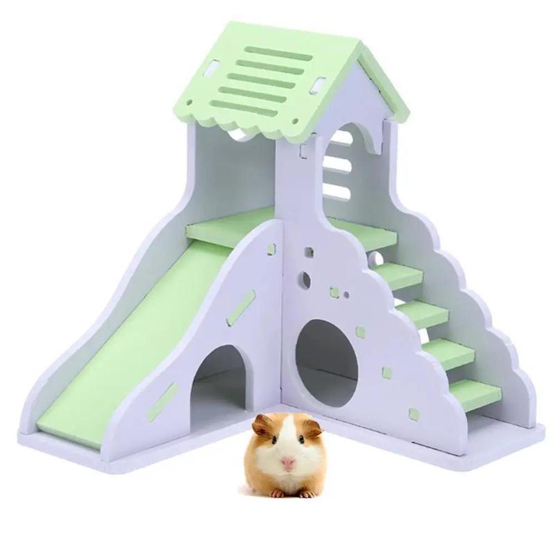 Insect Hotel Wood - DIY Wooden Hamster House Colorful Mini