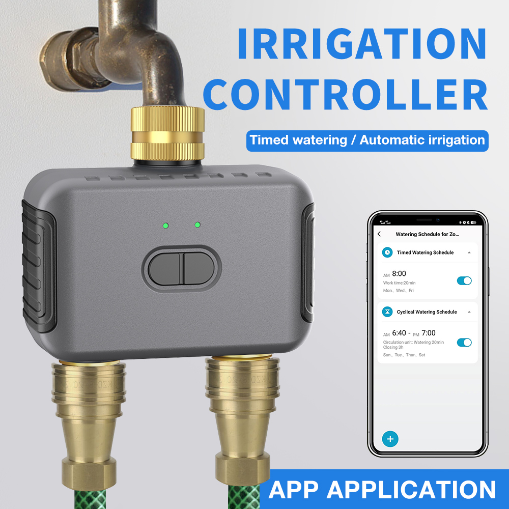 Smart Garden Outdoor - Tuya 2 Zone Watering Timer Garden