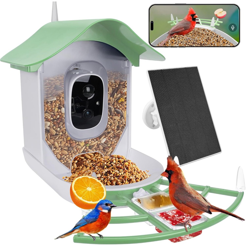 Solar Powered Smart Bird Feede - Smart Bird Feeder Camera ulasan dan harga