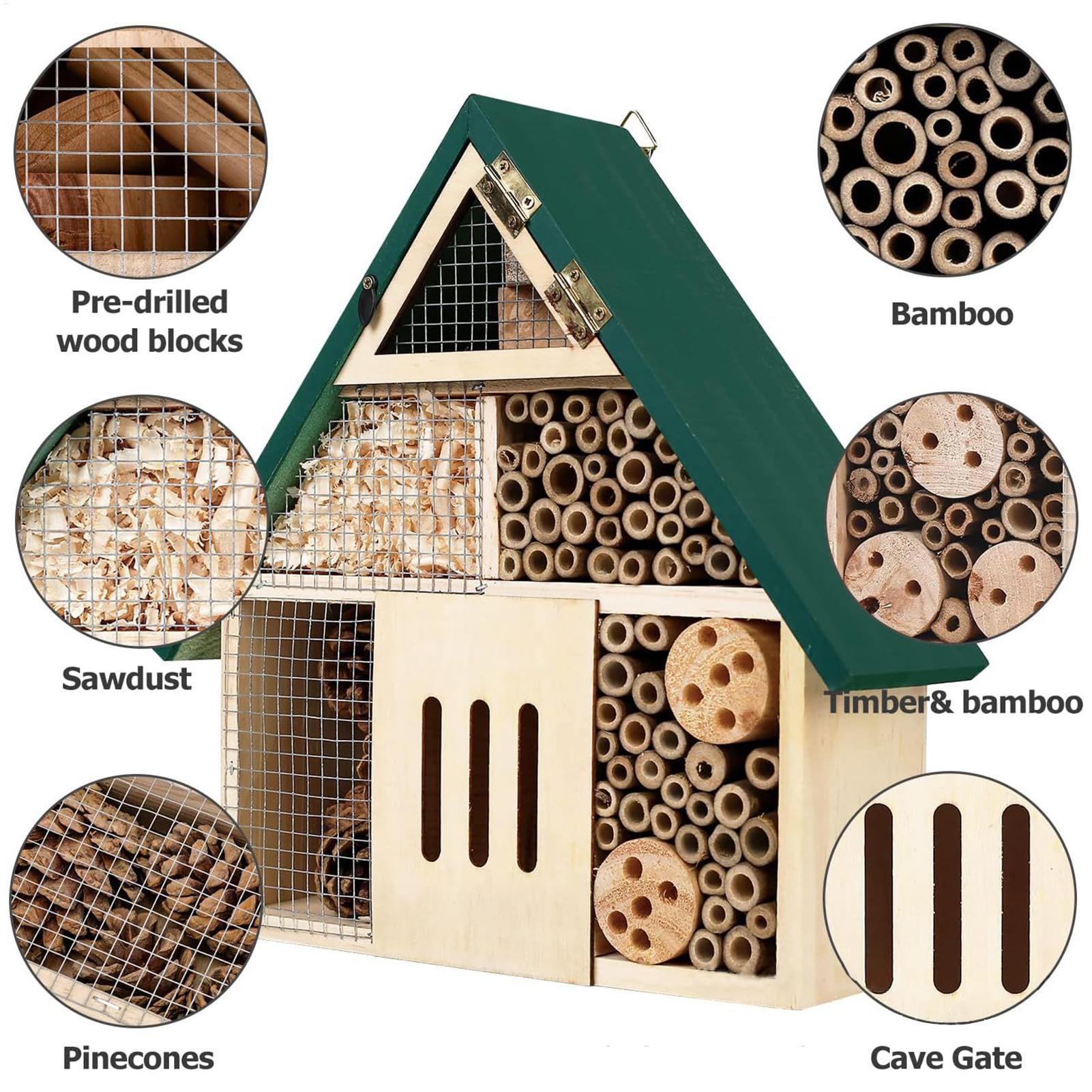 Insect Hotel Bee House Wooden  - Insect Hotel Wood ulasan dan harga