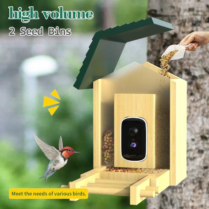 4K AI Bird Feeder Camera Water - Smart Bird Feeder Camera ulasan dan harga