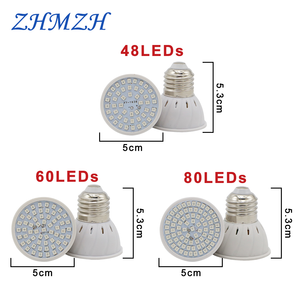 E27 LED Plant Growing Lamp Bul - Plant Grow Light Full Spectrum ulasan dan harga