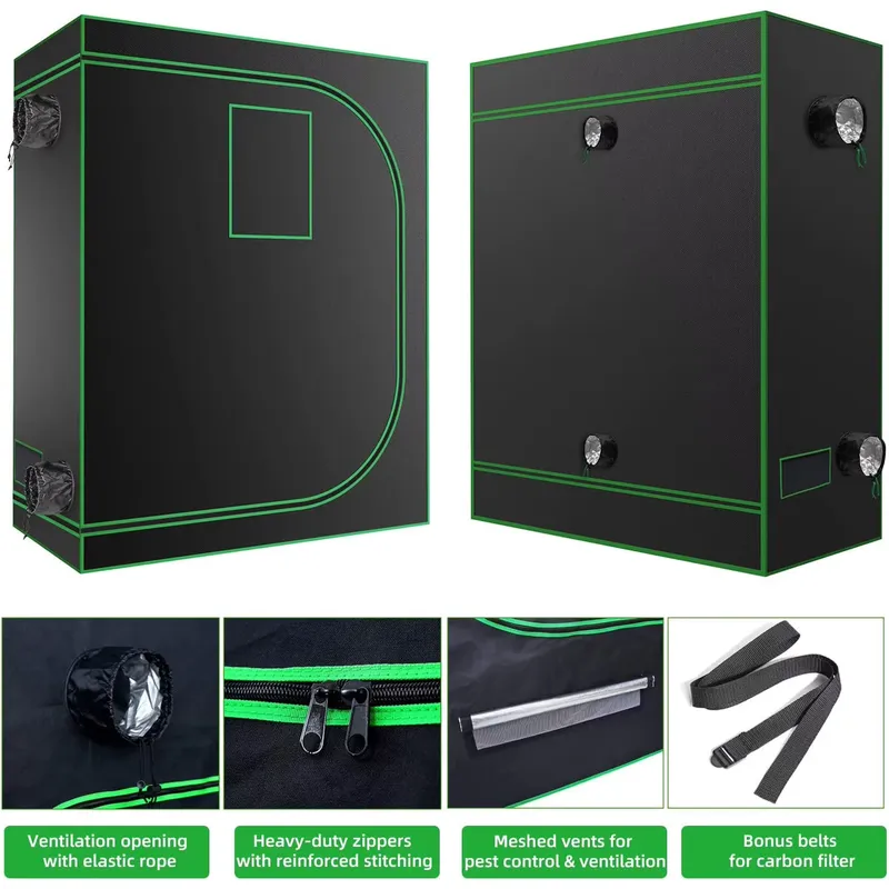ROHE 100x100x200cm Hydroponic  - Grow Tent Complete Kit ulasan dan harga