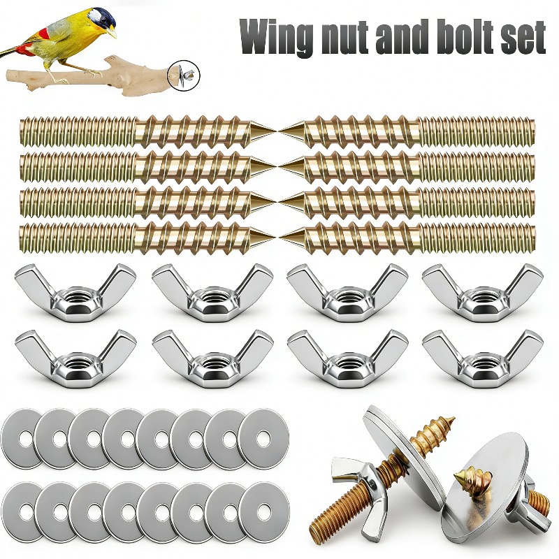 32PCS Birdcage Accessory Screw - Insect Hotel Wood ulasan dan harga