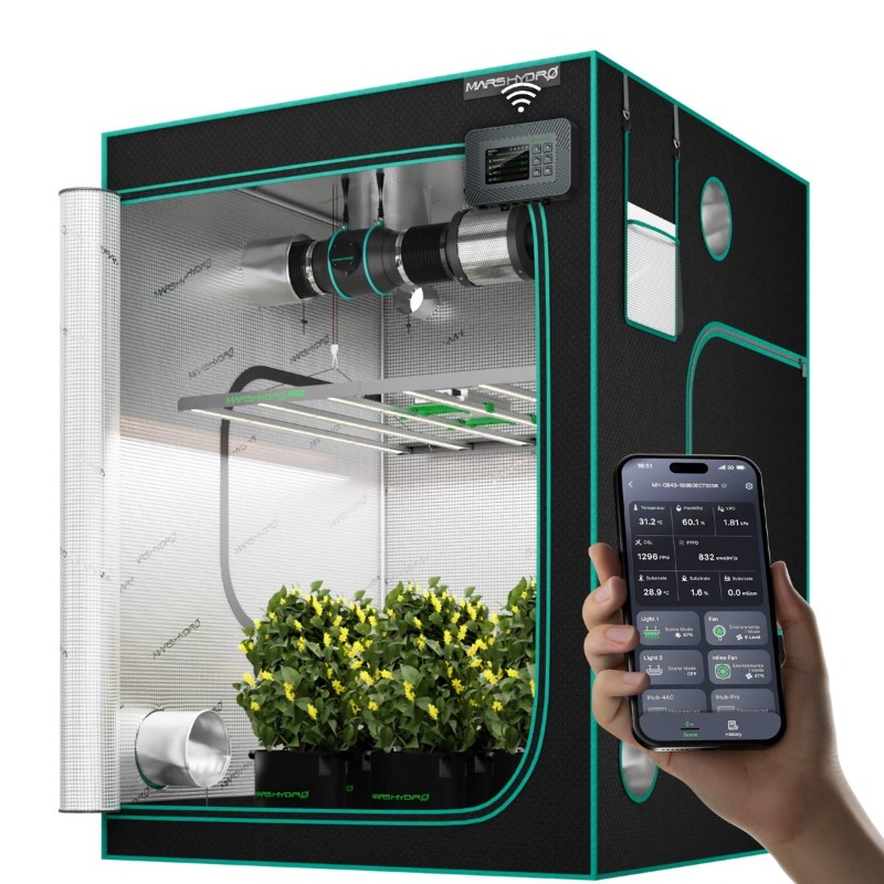 480W 4x4ft 120x120cm FC4800 EV - Grow Tent Complete Kit ulasan dan harga