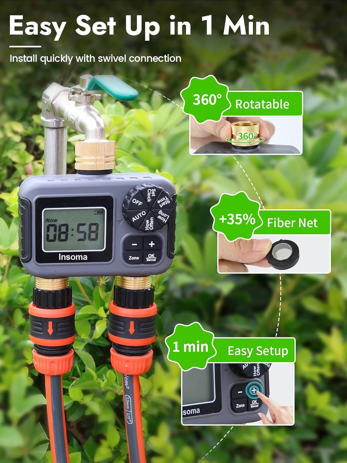 Insoma Smart Irrigation Wateri - Smart Garden At Home ulasan dan harga