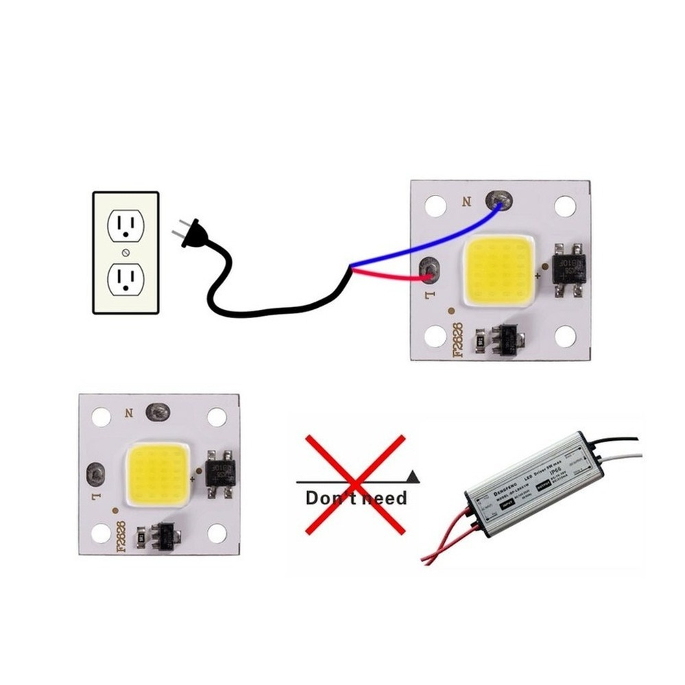 10W COB module 220V LED Chip D - Smart Garden Outdoor ulasan dan harga