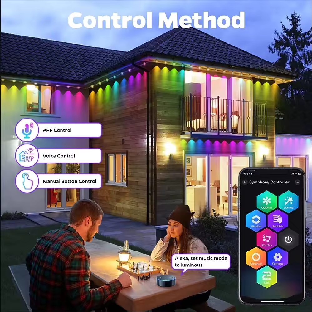 15M/30M/45M/60M/90M RGBIC Smar - Smart Garden Outdoor ulasan dan harga