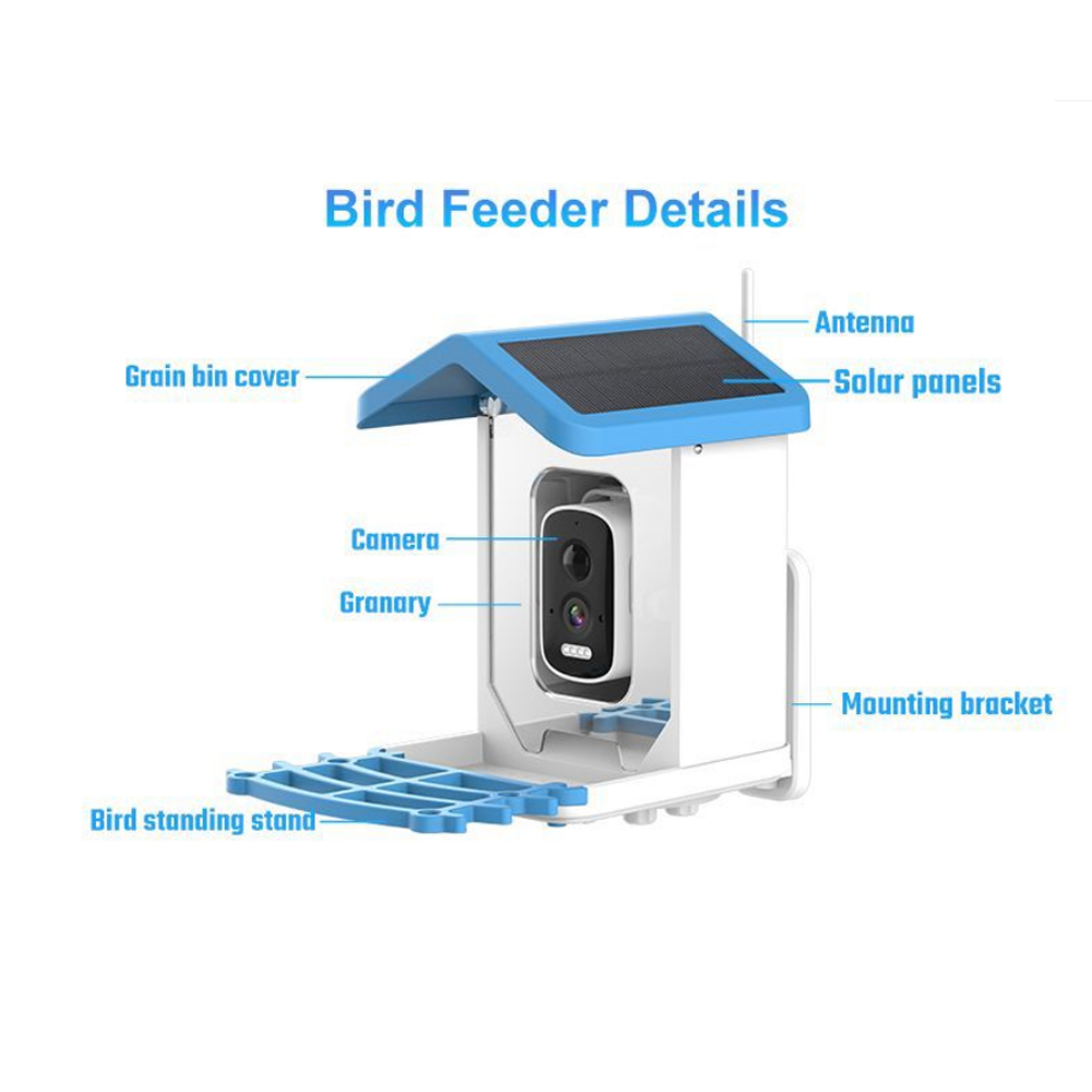 Solar 5 million Wifi with came - Smart Bird Feeder Camera ulasan dan harga