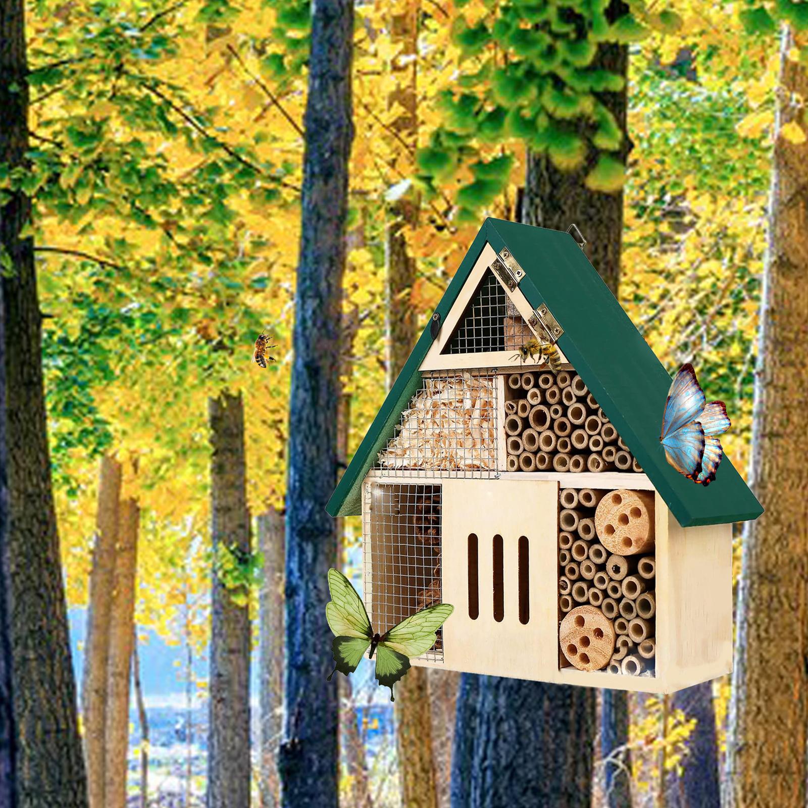 Outdoor Wooden Insect House Be - Insect Hotel Wood ulasan dan harga