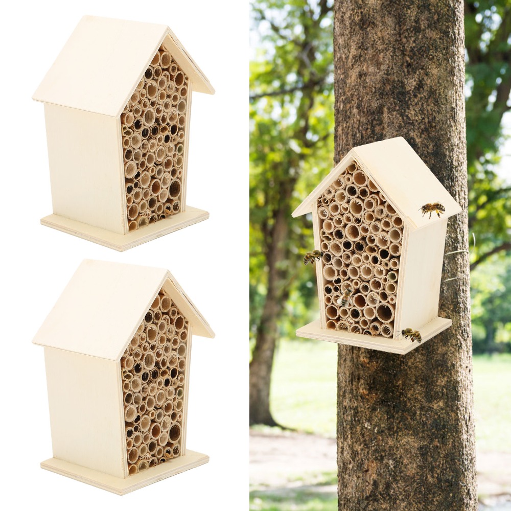 2 Pcs Wonderful Gift Wood Wood - Insect Hotel Wood ulasan dan harga