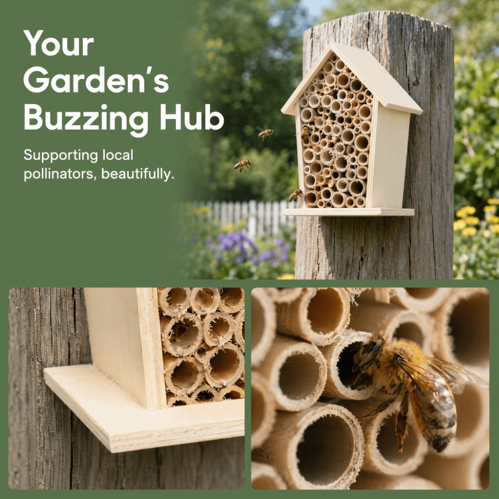 2 Pcs Wonderful Gift Wood Wood - Insect Hotel Wood ulasan dan harga