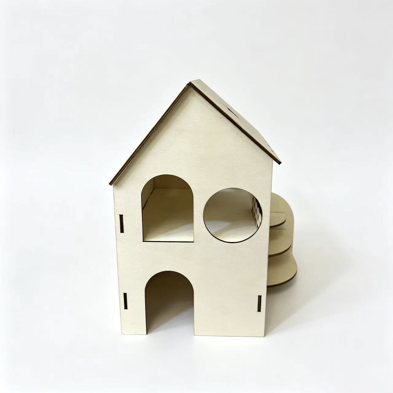 Hamster Two-Story Wooden House - Insect Hotel Wood ulasan dan harga