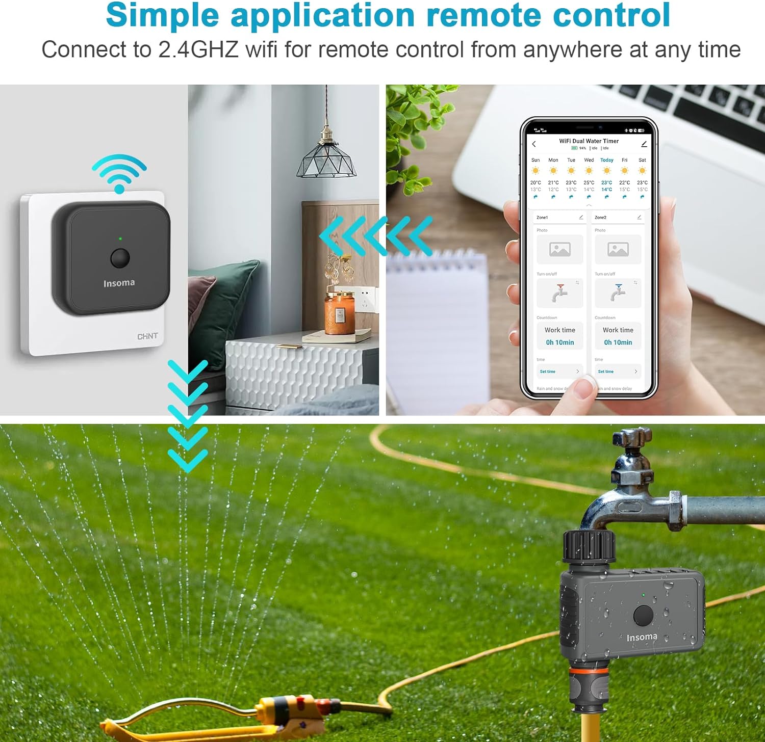 Insoma Wifi Automatic Sprinkle - Smart Garden At Home ulasan dan harga