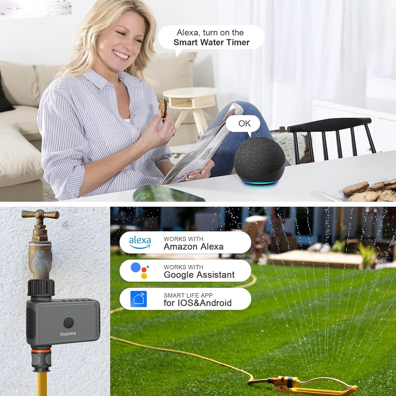 Insoma Wifi Automatic Sprinkle - Smart Garden At Home ulasan dan harga