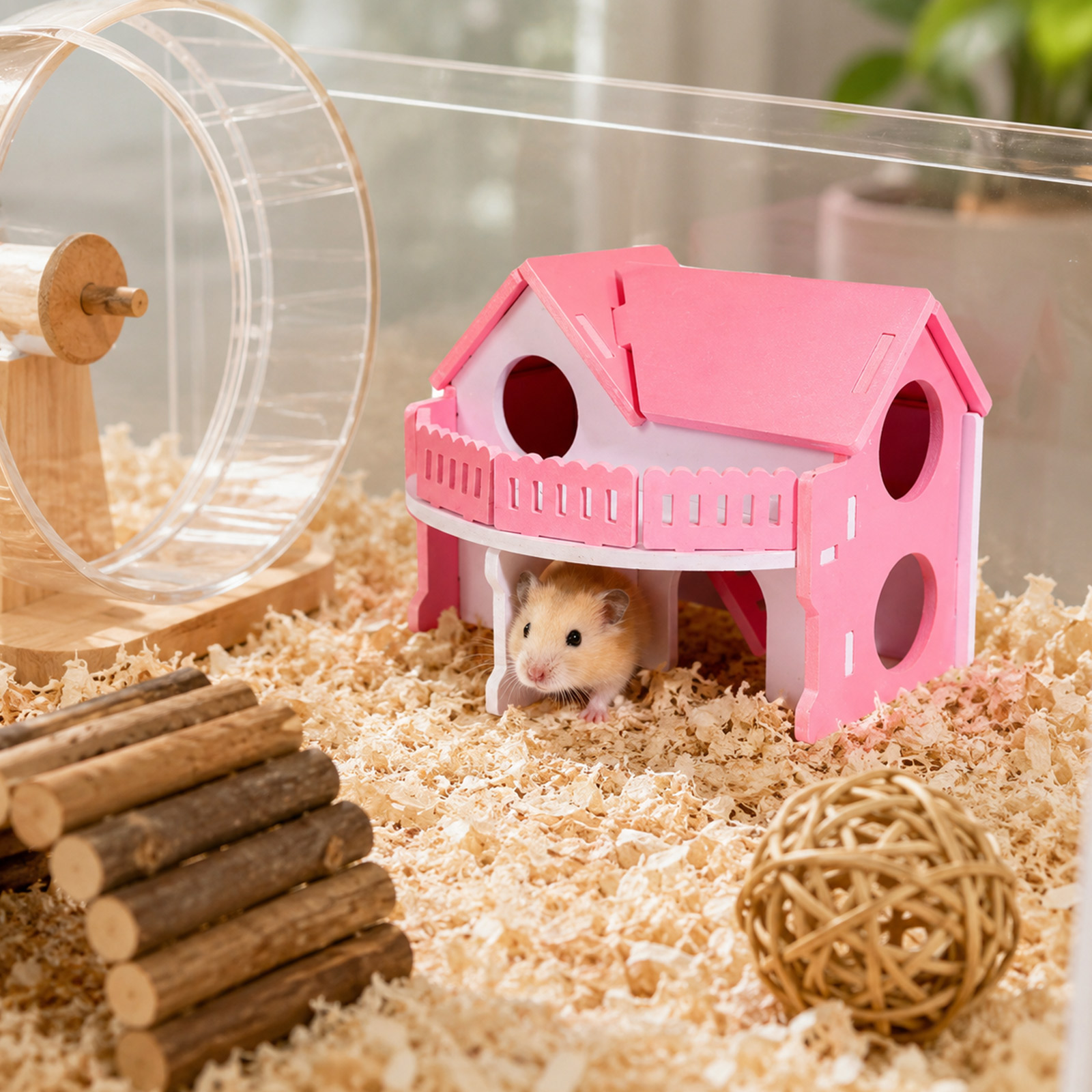 Cute Pet House Wooden Hamster  - Insect Hotel Wood ulasan dan harga