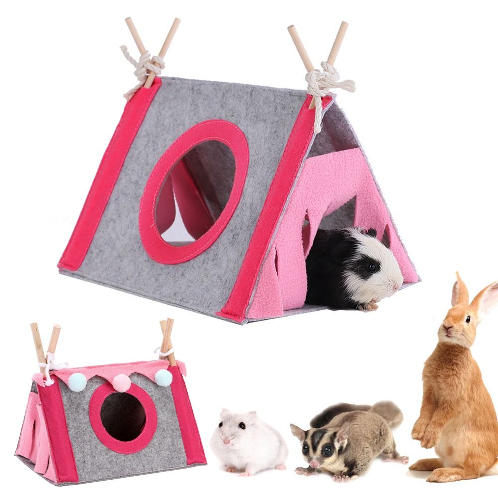 Felt Tent Hideout Cage Animal  - Insect Hotel Wood ulasan dan harga