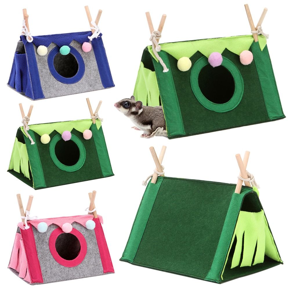 Felt Tent Hideout Cage Animal  - Insect Hotel Wood ulasan dan harga
