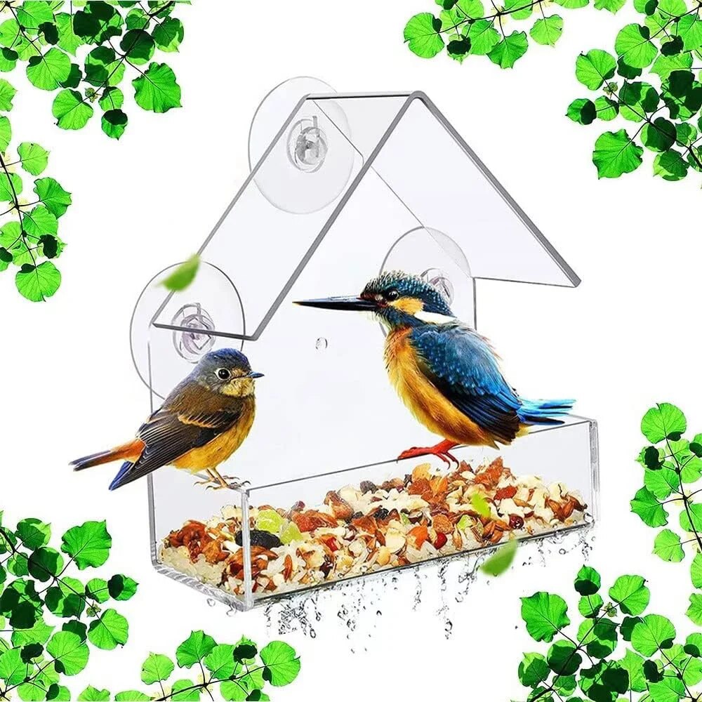 Acrylic Bird Feeder Clear Wind - Smart Bird Feeder Camera ulasan dan harga
