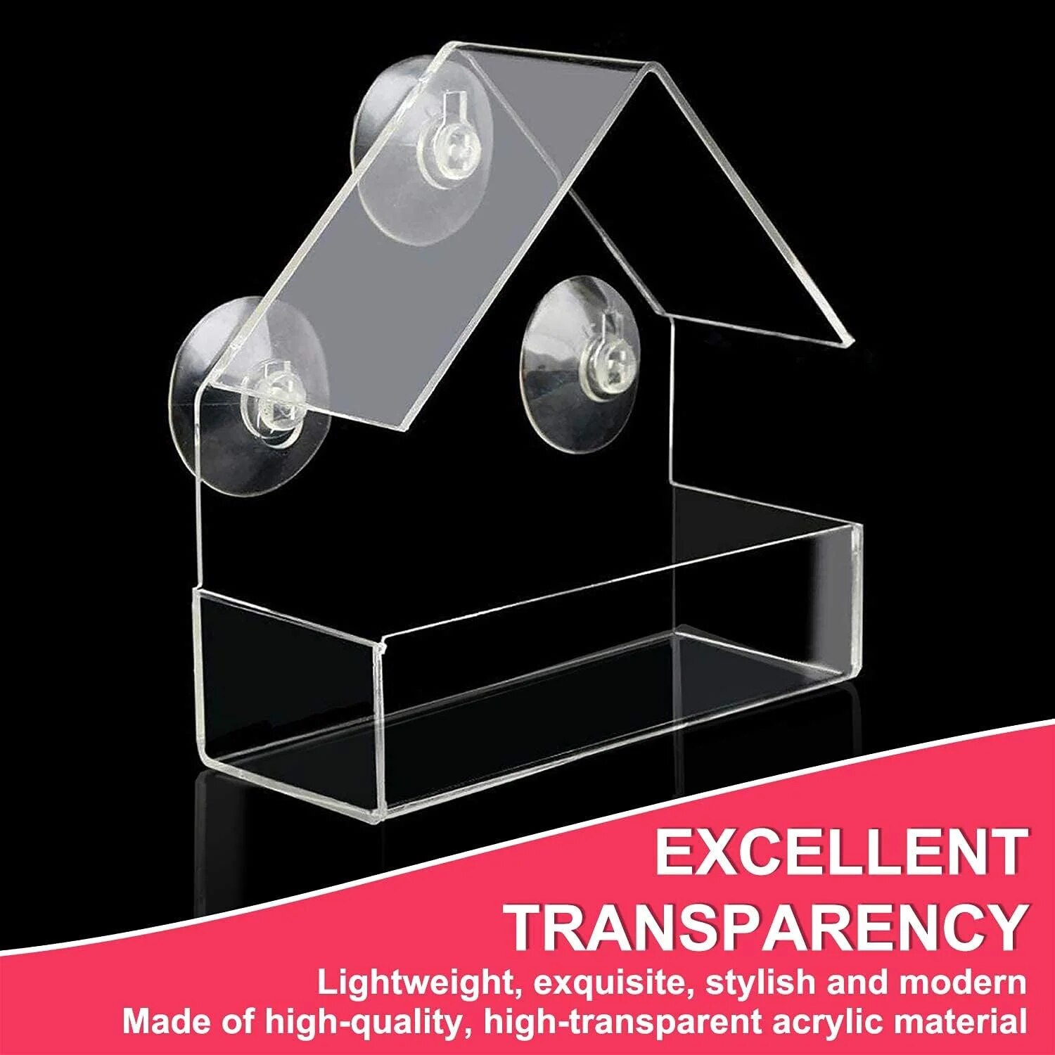 Acrylic Bird Feeder Clear Wind - Smart Bird Feeder Camera ulasan dan harga