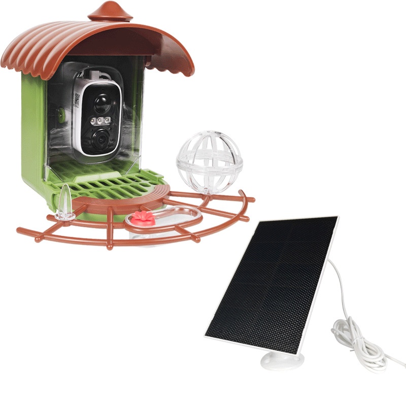 Outdoor Solar-Powered Automati - Smart Bird Feeder Camera ulasan dan harga